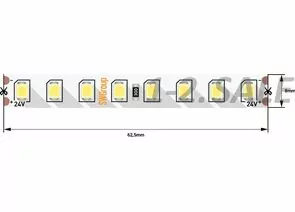 712565 - SWG Лента св/д ПРО 2835 128LED/m 11,5W/m 1280Lm/m (5м, цена за 1м) 24V 6000K-6500K 6K 8811 (1)