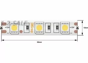 712678 - SWG Лента св/д стандарт 5050 60LED/m 14,4W/m 12V 750Lm/m (5м, цена за 1м) IP65 8 000K-10 000К 2451 (1)