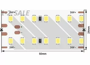 772577 - SWG/Design LED Лента св/д 24V 2x DSG 2835 DW 280L-V24-IP33 4000K 4K 700LED 25W/m (2.5м цена за метр) (1)