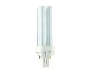 Лампа с цоколем G24 имеет форму сложенной вчетверо люминесцентной трубки