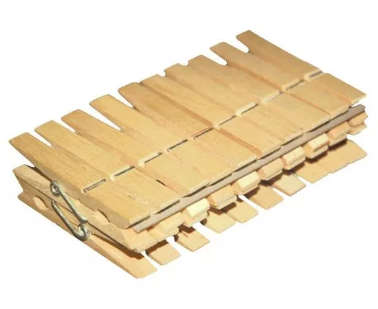 495642 - Прищепки бельевые деревянные Эко (20шт/уп) цена за уп, 7,2*0,9*1,3см 96050 York (1)