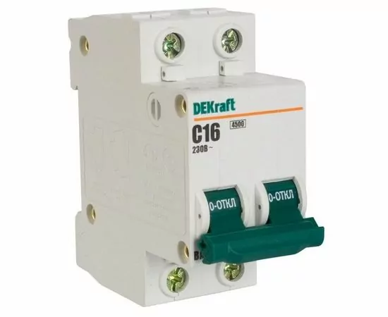 501986 - DEKraft автоматический выкл. ВА-101 2P 10А 4,5kA х-ка С 11065DEK (6!) (1)