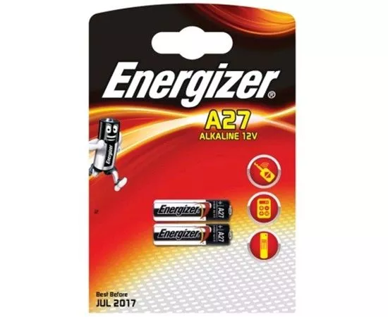 507132 - Элемент питания Energizer Alkaline 27A 12V BL2 (1)