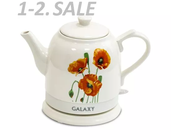 677726 - Чайник электр. Galaxy GL-0506 (диск, 1,4л) 1,4кВт, керамич.корпус (2)