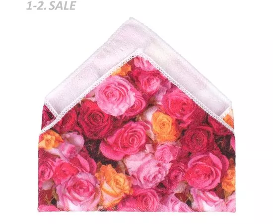 613622 - Салфетка из микрофибры 30*30см,220гр/м2,с рисунком,Голландские цветы,60160/Master House (5)