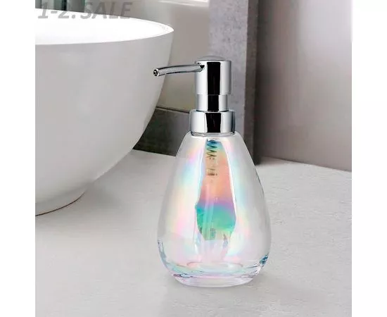 700299 - Дозатор д/жидкого мыла ВаннДерГласс, стекло, цвет мыльный пузырь 60690 Master House (2)