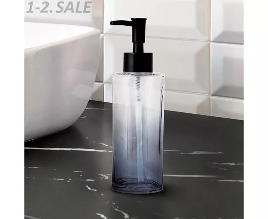 700304 - Дозатор д/жидкого мыла ВаннДерГрей, стекло, цвет прозрачно-черный 60696 Master House (2)