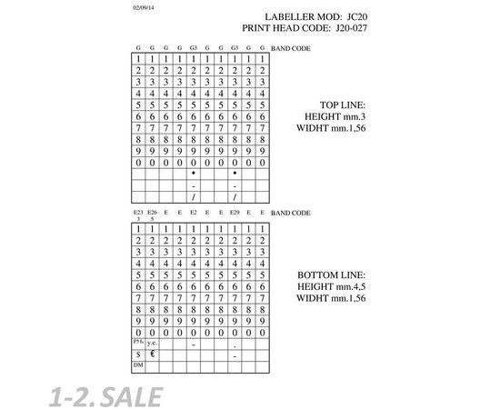 266074 - Торговое оборудование этикет-пистолет JOLLY C20 2-стр10х10зн,26х16пр 166970 (5)