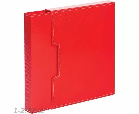 431142 - Папка на 80 файлов в коробе красный (2)