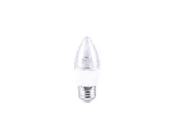 523096 - Лампа св/д Ecola свеча прозрачная E27 7W 2700K 103x37 пласт./алюм. Premium C7QW70ELC (1)
