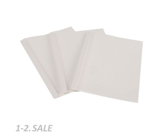 435351 - Обложки для переплета картонные ProMega Office белые, карт./пласт., 8мм, 100шт/уп (1)