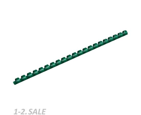 435450 - Пружины для переплета пластиковые ProMega Office 10мм зеленые 100 шт/уп.        (3)