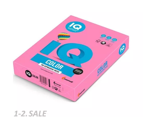 56476 - Бумага цветная IQ COLOR (А4,80г,NEOPI-розовый неон, Австрия) 500л/пач. 65159 (2)