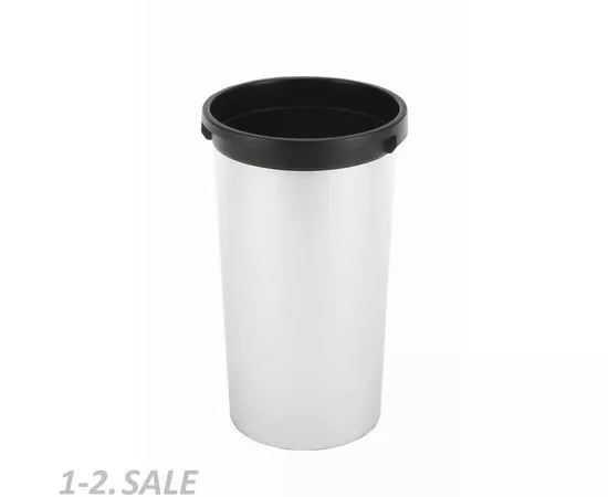 436539 - Урна 50 литров круглая 38х73см крышка воронкообразная VILEDA (10)