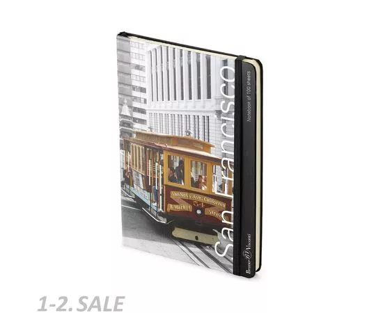 437425 - Блокнот А5 горизонтальный MEGAPOLIS ART ГОРОДА на резинке 4 ВИДА (4)