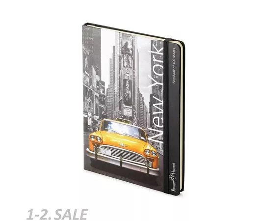 437425 - Блокнот А5 горизонтальный MEGAPOLIS ART ГОРОДА на резинке 4 ВИДА (16)