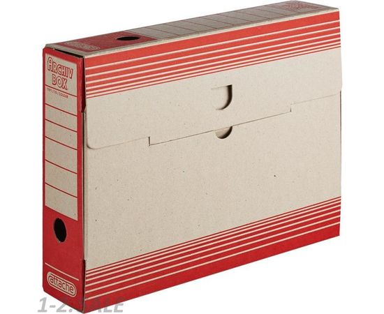 604842 - Короб архивный Короб Архивный Attache,75 мм,переплетный картон,красн 390817 (3)