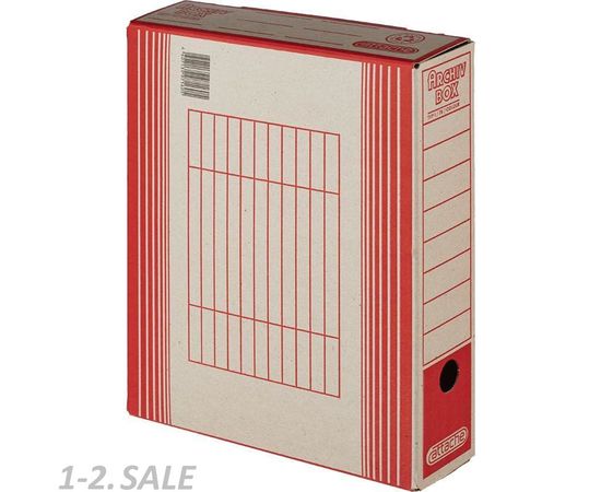 604842 - Короб архивный Короб Архивный Attache,75 мм,переплетный картон,красн 390817 (7)