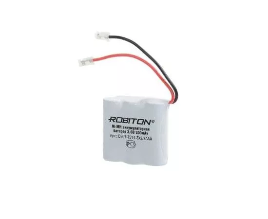 552764 - Аккумулятор Robiton DECT- T314 3X2/3хR03 300mAh, 3,6V (аналог GP T284 Pan. HHR-P101) (1)