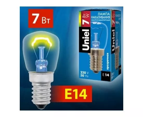 556429 - Uniel лампа накаливания для ночников E14 7W прозрачная IL-F25-CL-07/E14 (1)