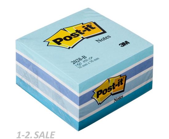 46012 - Блок-кубик 3M Куб Post-it 2028-B Голубая пастель 76х76,450л. 24999 (4)
