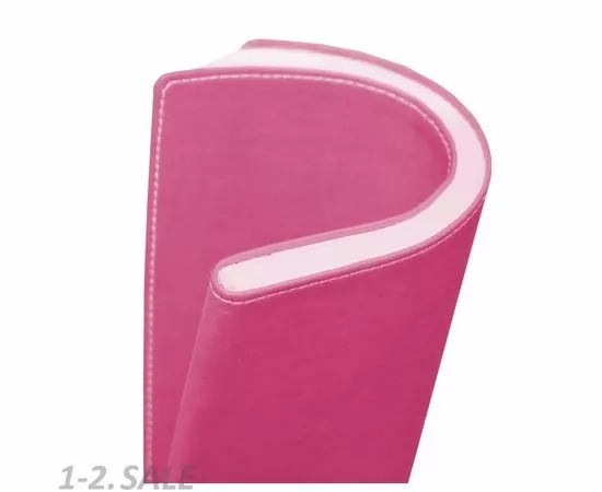 605264 - Бизнес-тетрадь Attache Клэр А5 120л, клетка, кожзам, розовая 451611 (7)