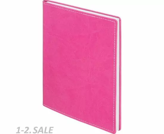 605264 - Бизнес-тетрадь Attache Клэр А5 120л, клетка, кожзам, розовая 451611 (9)