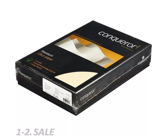 631401 - Бумага для ОфТех Conqueror Верже, вод.знак, Cream/кремовый, (А4,100г) 500л/ (2)
