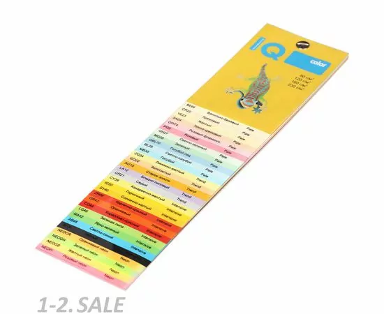 631492 - Бумага цветная IQ COLOR (А3,80г,МВ30-голубой) 500л/пач. (4)
