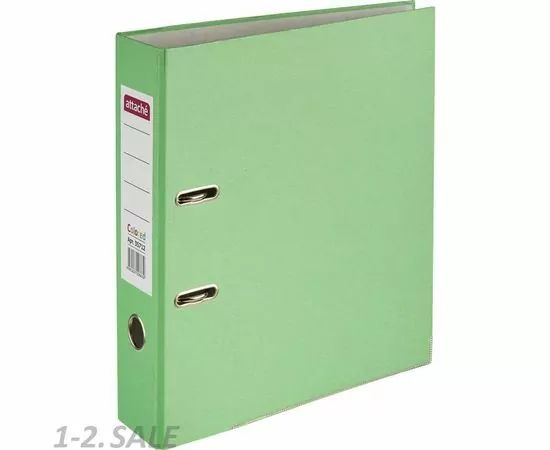 631628 - Папка регистратор Attache Colored light, 75мм, св.зеленый 611492 (3)
