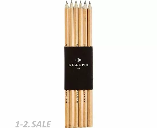 631663 - Карандаш чернографитный НОМЕР 1, 2H, заточен, шестигр, 177мм (6)