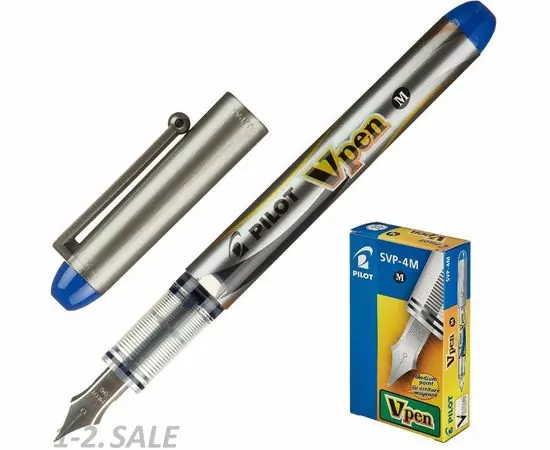 631687 - Ручка перьевая PILOT одноразовая SVP-4M V-Pen, синие чернила, 0,58мм (2)