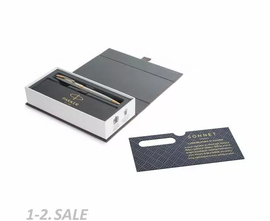 631707 - Ручка шариковая PARKER 2017 Sonnet Сталь 1931507 черная средняя Франция (5)