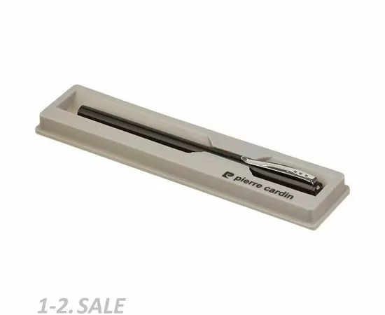631755 - Ручка шариковая неавт. Pierre Cardin Actuel PC0705BP черный корп, алюм+лак (6)