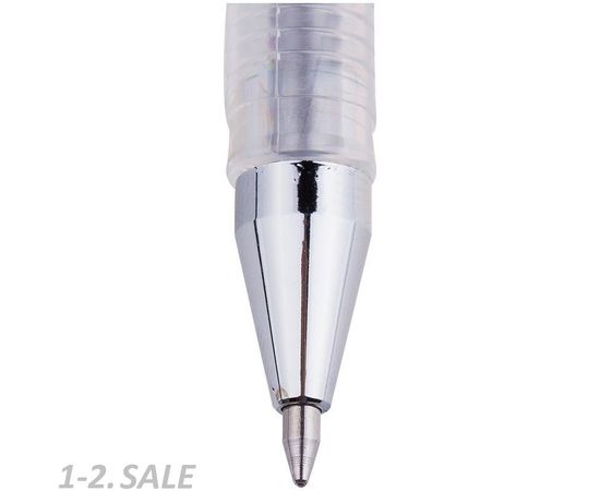631832 - Ручка гелевая серебро металлик CROWN, 0,7мм (3)