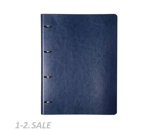631998 - Тетрадь Elegance, А4, 120 л., клетка, кольцевой механизм N1047/blue (3)