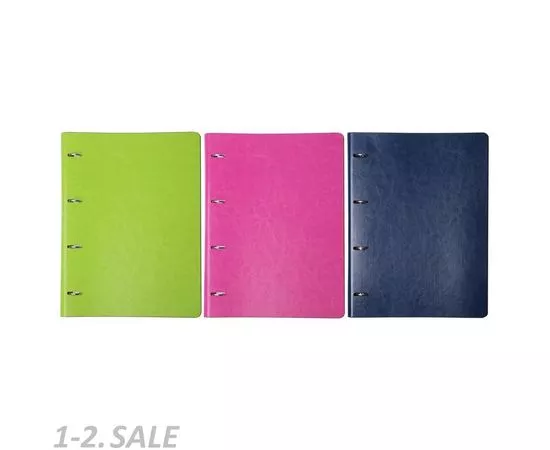 631998 - Тетрадь Elegance, А4, 120 л., клетка, кольцевой механизм N1047/blue (9)