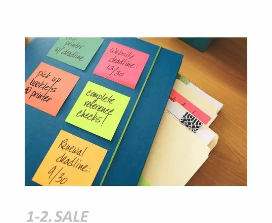 632919 - Блок-кубик Post-it Super Sticky 654-6SSBP  Воздух  76х76, 6бл х 90л. (5)