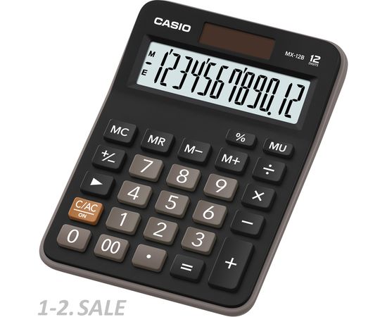 632934 - Калькулятор настольный CASIO MX-12B, 12 разр, черный (3)