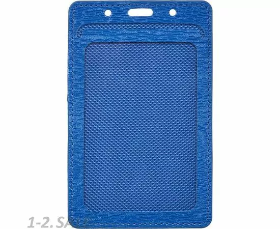 632957 - Бейдж вертик. 74х105, синий металлик, PU, Т-815V (3)