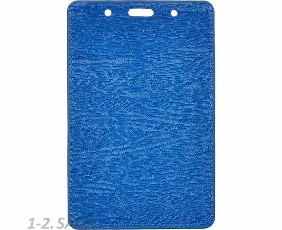 632957 - Бейдж вертик. 74х105, синий металлик, PU, Т-815V (4)