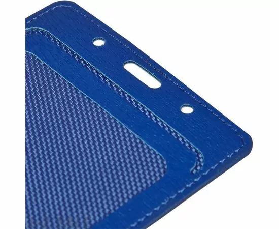 632957 - Бейдж вертик. 74х105, синий металлик, PU, Т-815V (5)