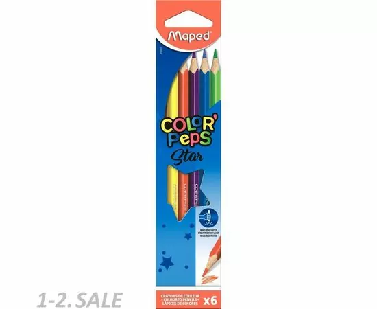 633053 - Карандаши цветные Maped COLORPEPS 6 цв. (2)
