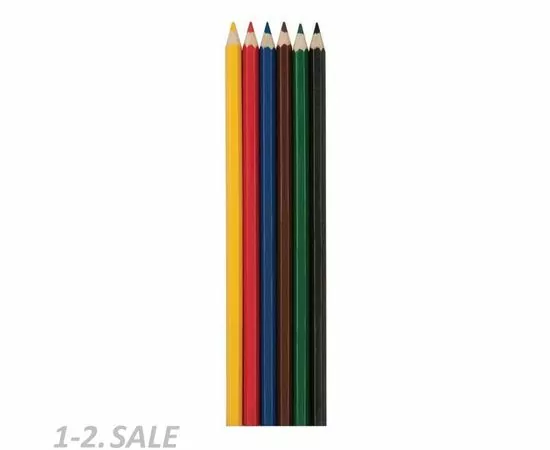 633057 - Карандаши цветные Красин Веселый кролик 6цв 6-гран 177мм (3)