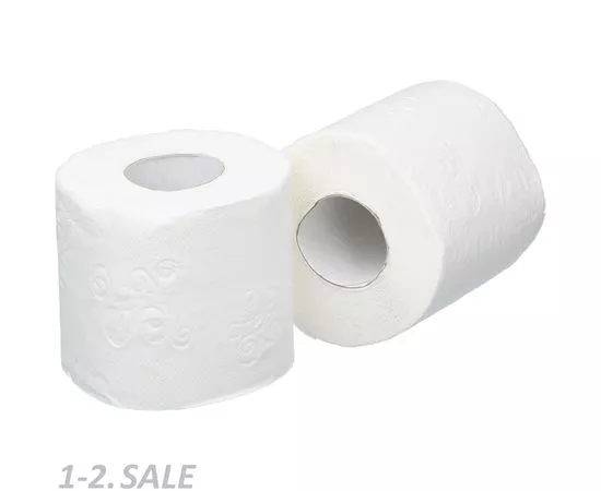 701092 - Бумага туалетная Luscan Comfort 12рул/уп, 2сл белая втул 21,88м 175л 671744 (3)