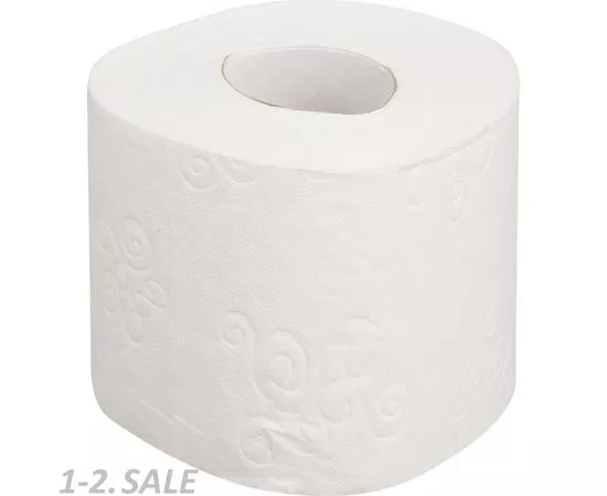 701095 - Бумага туалетная Luscan Deluxe 24рул/уп, 3сл бел цел 19,38м 155л 865672 (3)