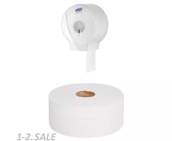 701102 - Бумага туалетная д/диспенсеров Luscan Professional 12рул/уп, 170м, 2сл бел втор втул 368529 (6)