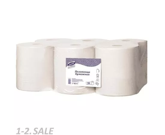 701160 - Полотенца бумажные д/дисп Luscan Professional 2сл бел целлюлоз150м6рул/уп 601115 (2)
