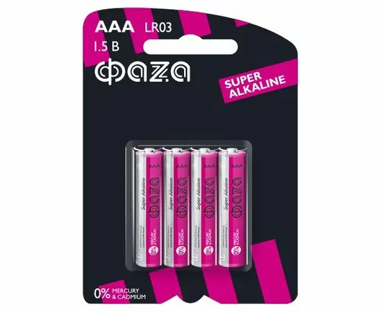 562921 - Элемент питания ФАЗА LR03/286 BL4 (1)