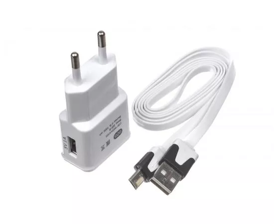 563005 - Сет. адаптер/зарядник/блок пит. OLTO WCH-4103 AC/DC (5V 1A) USB, кабель microUSB (1)